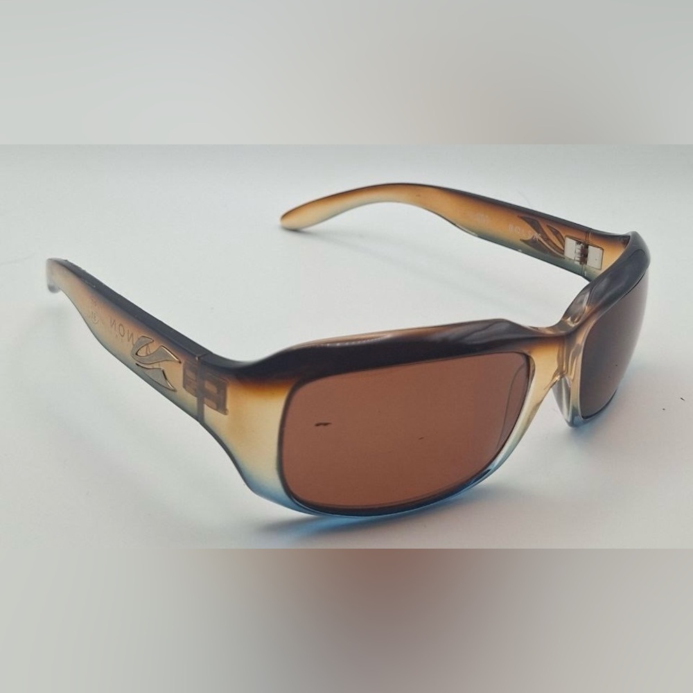 Kaenon Brown Translucent Oval Sunglasses Frames Only